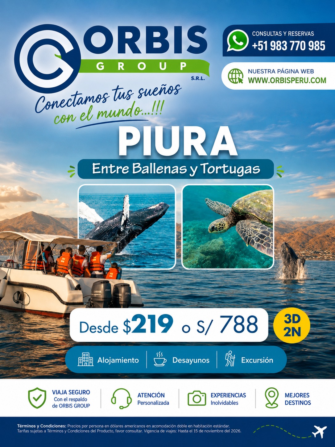 PIURA - ENTRE BALLENAS Y TORTUGAS C&B